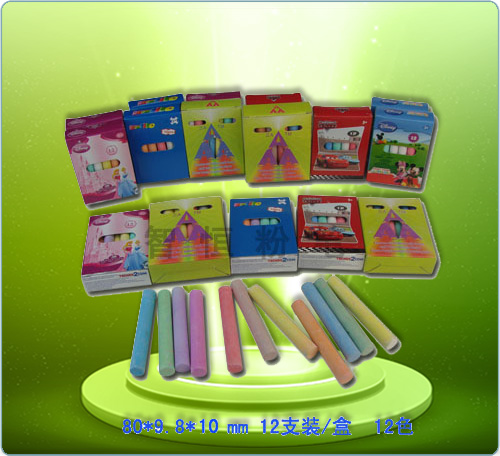 12 Pack (box) 12 colors - chalk dust 12 Pack (box) 12 colors - chalk dust